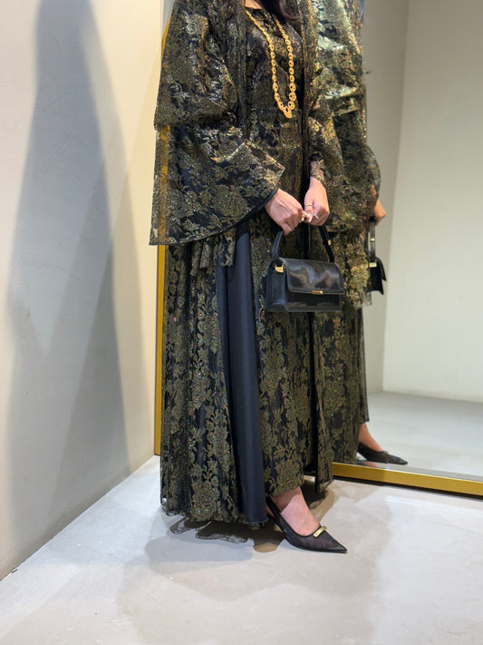 Khoos set abaya ( dress+sheila+abaya)
